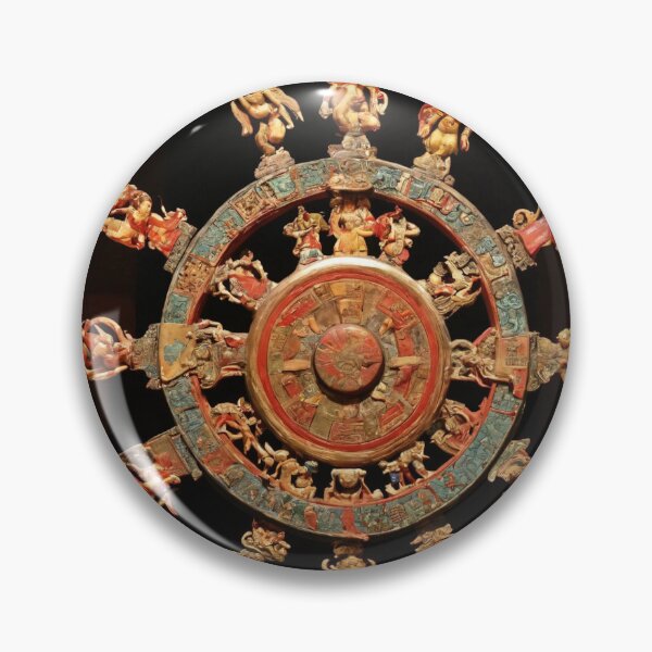 Item preview, wheel of samsara, amulet, drawing, art designed and sold by DonnaBlankaArt.