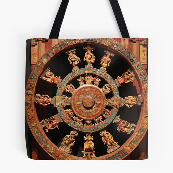 Item preview, wheel of samsara, amulet, drawing, art designed and sold by DonnaBlankaArt.