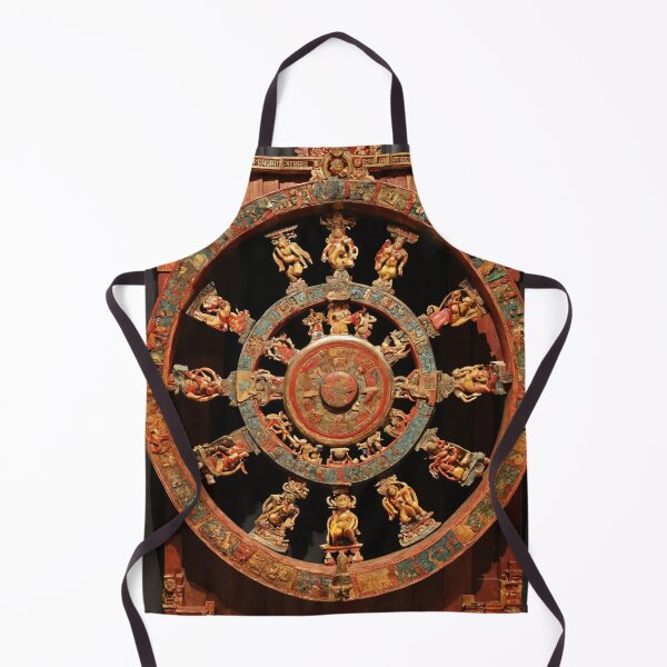 Item preview, wheel of samsara, amulet, drawing, art designed and sold by DonnaBlankaArt.