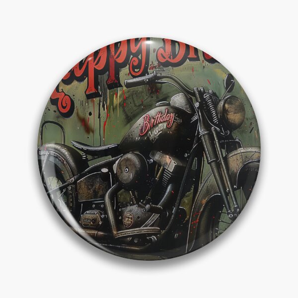Item preview, Chopper Cruiser Birthday Card, Motorcycle Style, Happy Birthday designed and sold by ARTelierDigital.