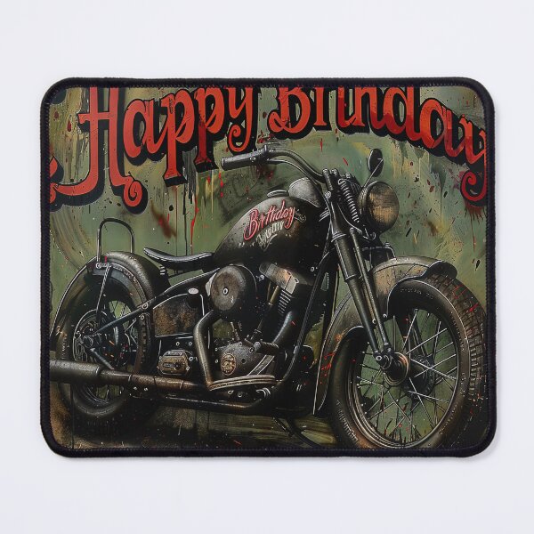 Item preview, Chopper Cruiser Birthday Card, Motorcycle Style, Happy Birthday designed and sold by ARTelierDigital.