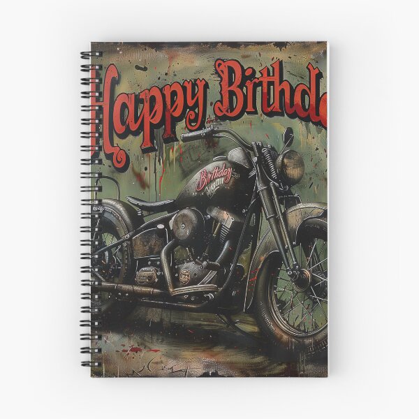 Item preview, Chopper Cruiser Birthday Card, Motorcycle Style, Happy Birthday designed and sold by ARTelierDigital.