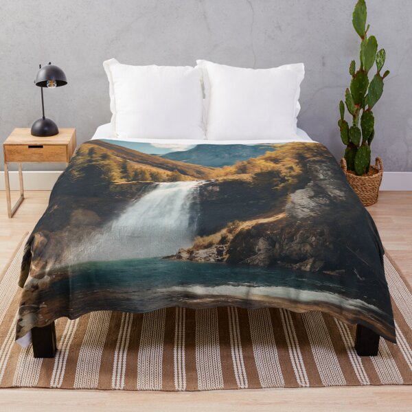 Item preview, cascada, paisaje, montañas, dibujo, arte designed and sold by DonnaBlankaArt.