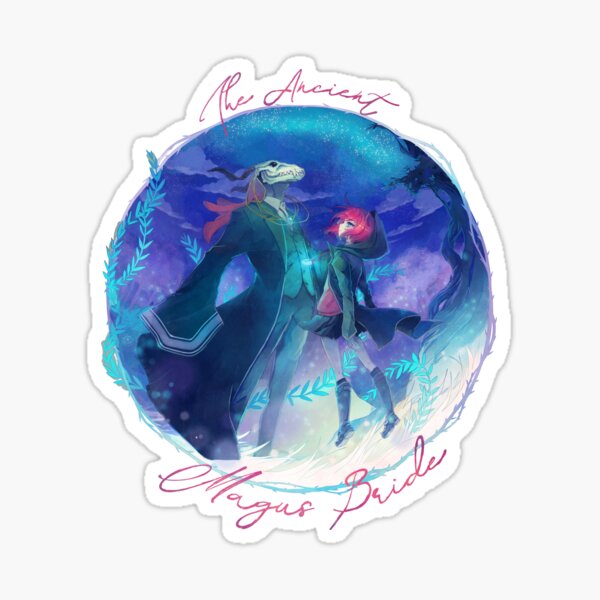 The Ancient Magus Bride - Mahoutsukai no. Yome typo poster (square ver.) Sticker