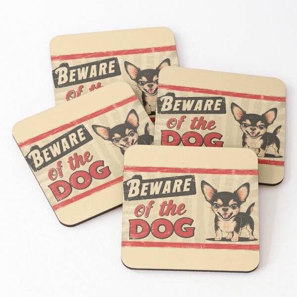 Item preview, Beware of the Dog Warning Sign (Cute Chihuahua)   designed and sold by Nabucodonoshop.