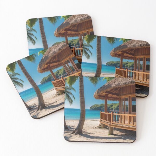 Item preview, Beachfront Wooden Retreat designed and sold by BlareBlare.