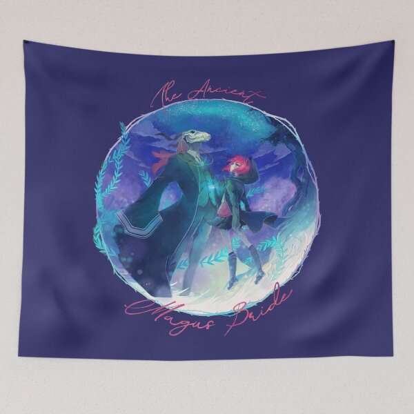 Item preview, The Ancient Magus Bride - Mahoutsukai no. Yome typo poster (square ver.) designed and sold by Sedeto.