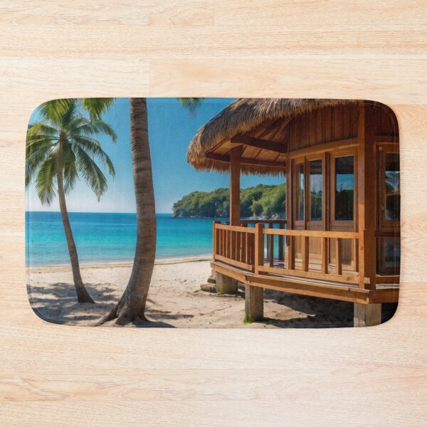 Item preview, Beachfront Wooden Retreat designed and sold by BlareBlare.