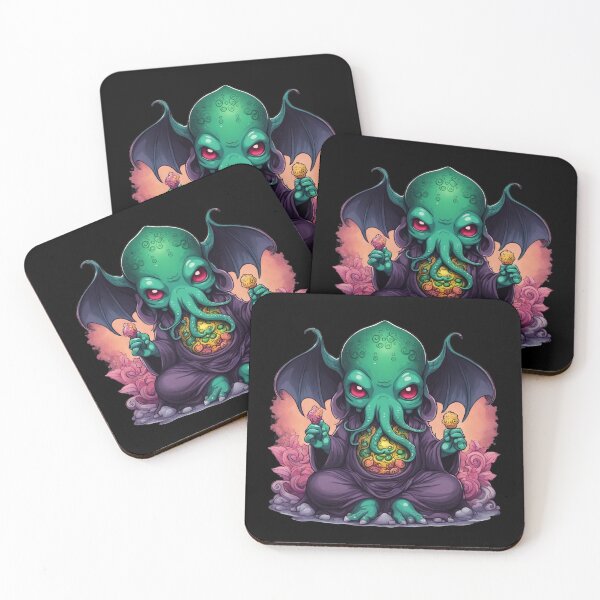 Item preview, Cthulhu Buddha, Lovecraft, Spiritual, Horror designed and sold by Burn-Ego.