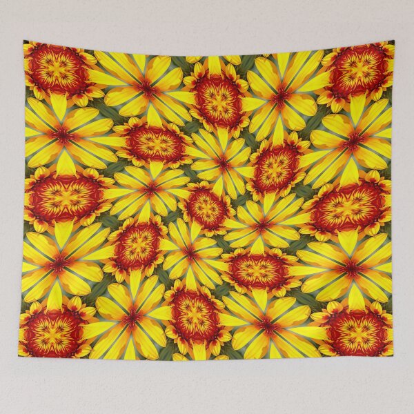 Item preview, Golden Flowers Pattern designed and sold by Patternflower.
