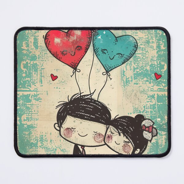 Item preview, Happy Day! Congratulations on your wedding, young couple with heart balloon designed and sold by ARTelierDigital.