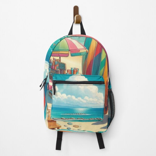 Item preview, Colorful Surfboards & Beachside Fun – Summer Vibes Illustration designed and sold by santyj.