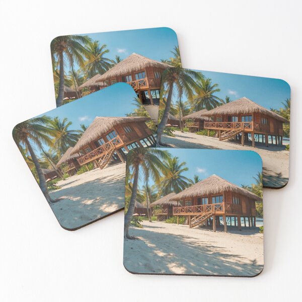 Item preview, Tropical Beach Bungalow Bliss designed and sold by BlareBlare.