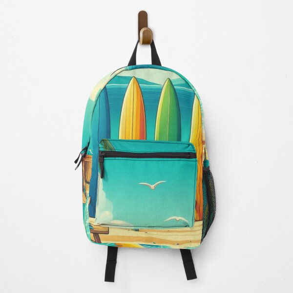 Item preview, Beachside Bliss with Surfboards & Snack Stand – Bright Summer Clipart designed and sold by santyj.