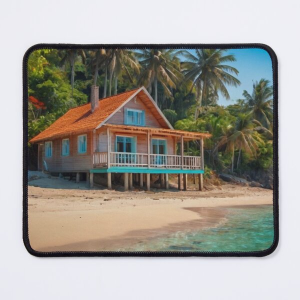 Item preview, Oceanfront Wooden Bungalow designed and sold by BlareBlare.