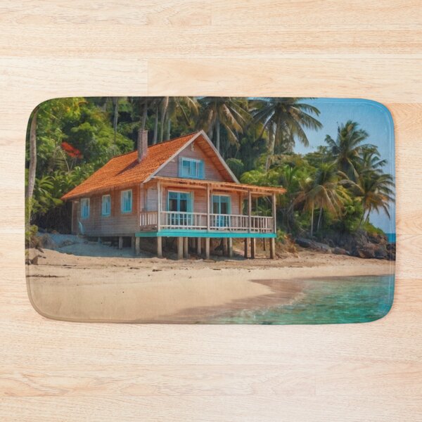 Item preview, Oceanfront Wooden Bungalow designed and sold by BlareBlare.