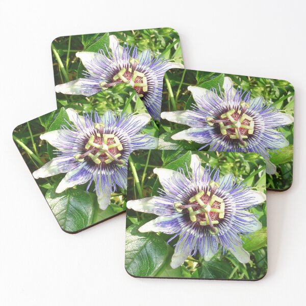 Item preview, Passiflora Against Green Foliage In A Garden designed and sold by taiche.