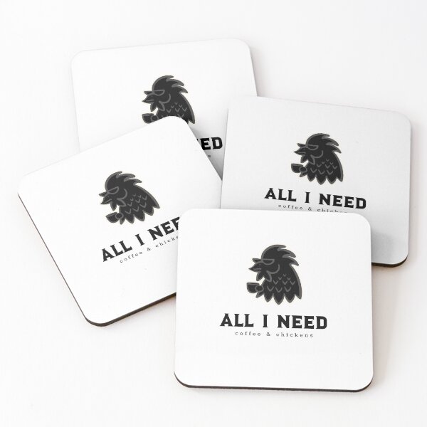 Item preview, All I need coffee & chickens designed and sold by InkBarn.