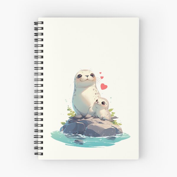 Item preview, Lovely Mother and Baby Seal designed and sold by Windy-market.