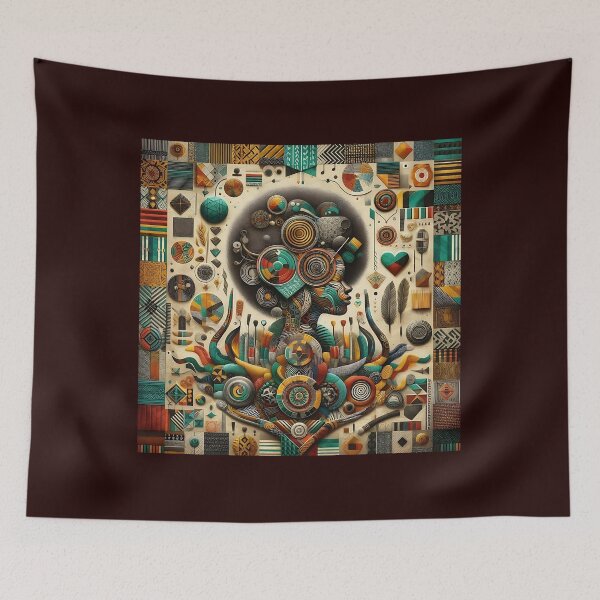 Item preview, Afro-style Mosaic Patterns of Emotions designed and sold by Indoni.