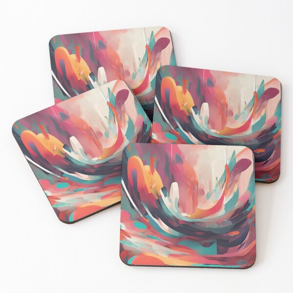 Aperçu de l'œuvre Abstract Painting Art Print créée et vendue par Mustaph-Shop.