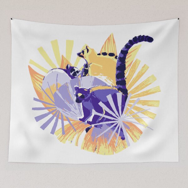 Item preview, Graphic lemurs designed and sold by Ekaterina Glazkova.