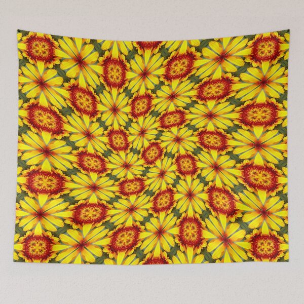 Item preview, Golden Flowers Pattern designed and sold by Patternflower.