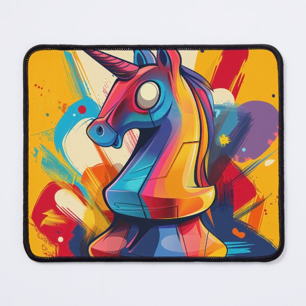 Item preview, Vibrant Unicorn Chess Knight designed and sold by palmyst.