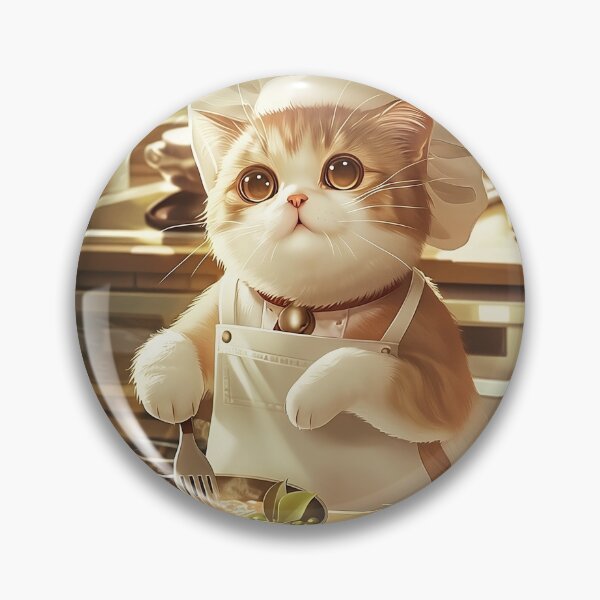 Item preview, Chef Cat Cooking a Meal designed and sold by Guesso.