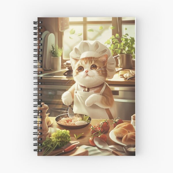 Item preview, Chef Cat Cooking a Meal designed and sold by Guesso.