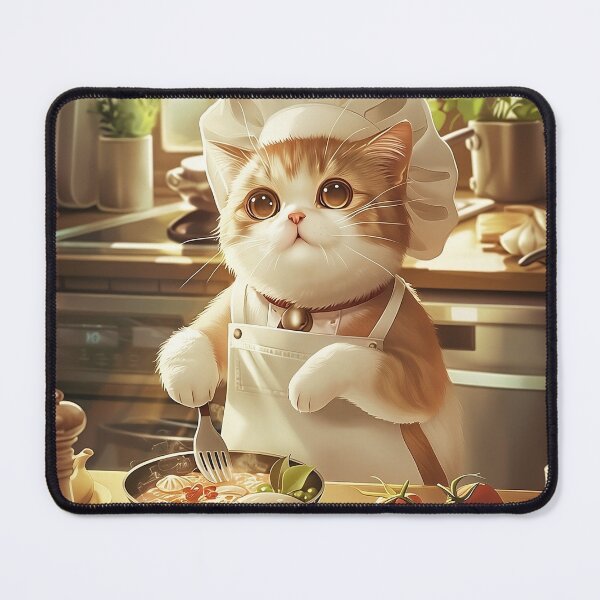 Item preview, Chef Cat Cooking a Meal designed and sold by Guesso.