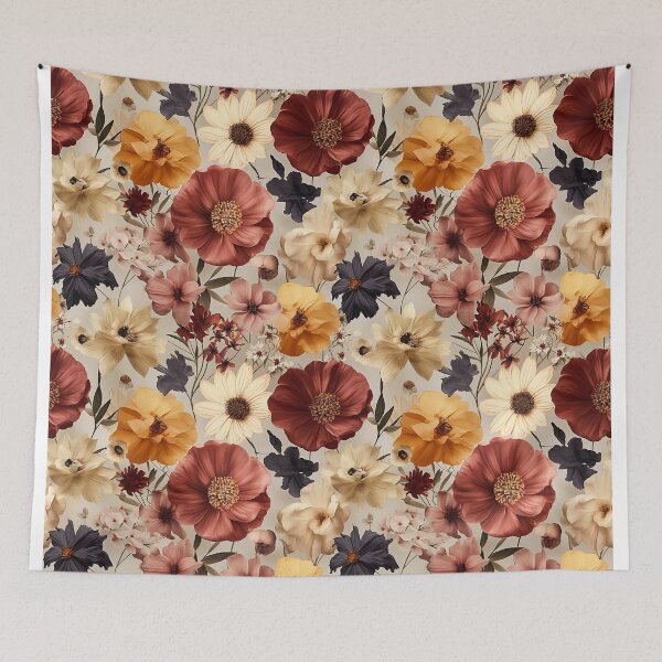 Item preview, Dreamy Vintage Botanic Floral Patterns designed and sold by Mandie Kuo.