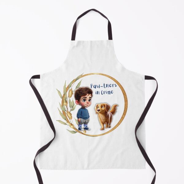 Item preview,  Cute Golden Retriever Cartoon: “Paw-tners in Crime” designed and sold by ToonTailsStudio.