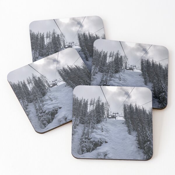 Item preview, Snowy Trees and Ski lift designed and sold by Ochothespy8.