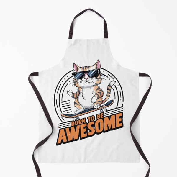 Item preview, Skateboard Swagger: Feline Coolness Unleashed, Cat designed and sold by AmziLife.