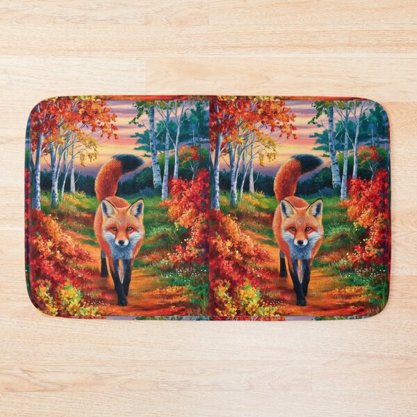 Item preview, Fox Portrait. Fall season, fall fox, vintage fox, fox painting, Paul Gauguin style designed and sold by FoxVibes.