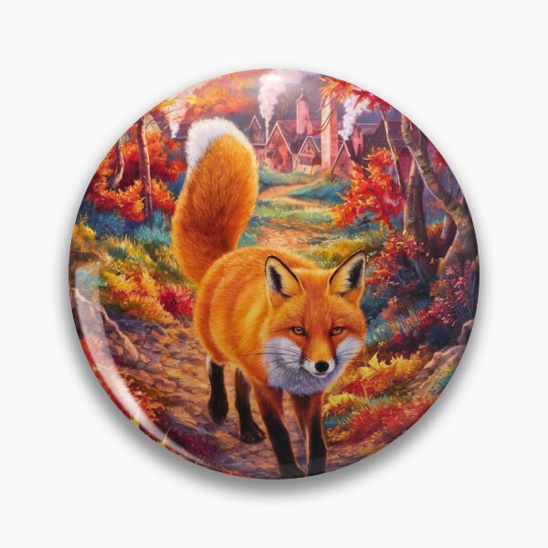 Artikelvorschau, Fuchs-Porträt. Herbstsaison, Herbstfuchs, Vintage-Fuchs, Fuchs-Malerei, Paul Gauguin-Stil entworfen und verkauft von FoxVibes.