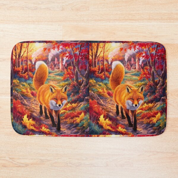 Artikelvorschau, Fuchs-Porträt. Herbstsaison, Herbstfuchs, Vintage-Fuchs, Fuchs-Malerei, Paul Gauguin-Stil entworfen und verkauft von FoxVibes.