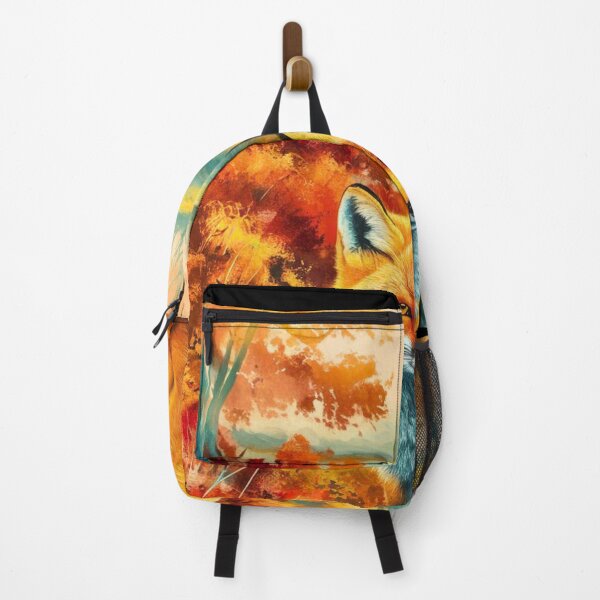 Item preview, Fox Portrait. Fall season, fall fox, vintage fox, fox painting, Paul Gauguin style designed and sold by FoxVibes.