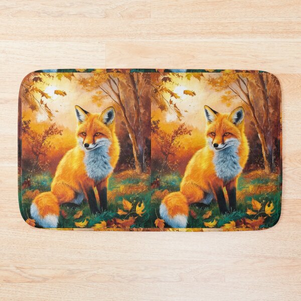 Item preview, Fox Portrait. Fall season, fall fox, vintage fox, fox painting, Paul Gauguin style designed and sold by FoxVibes.