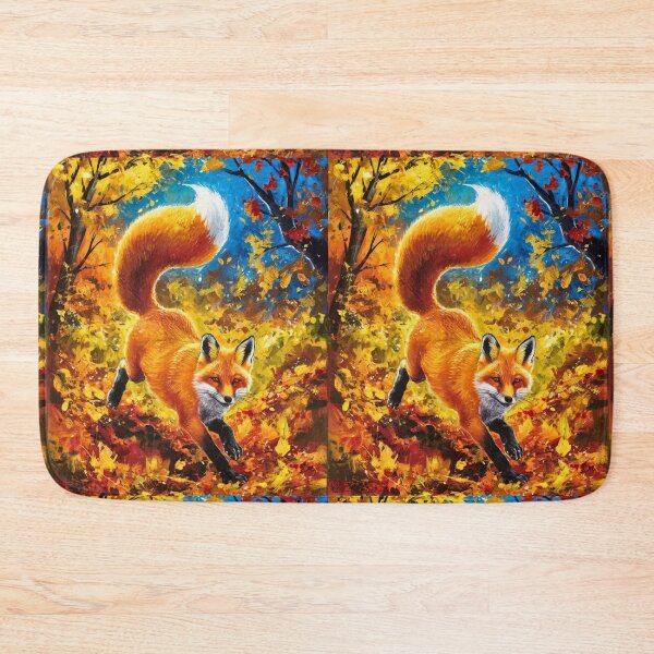 Item preview, Fox Portrait. Fall season, fall fox, vintage fox, fox painting, Paul Gauguin style designed and sold by FoxVibes.