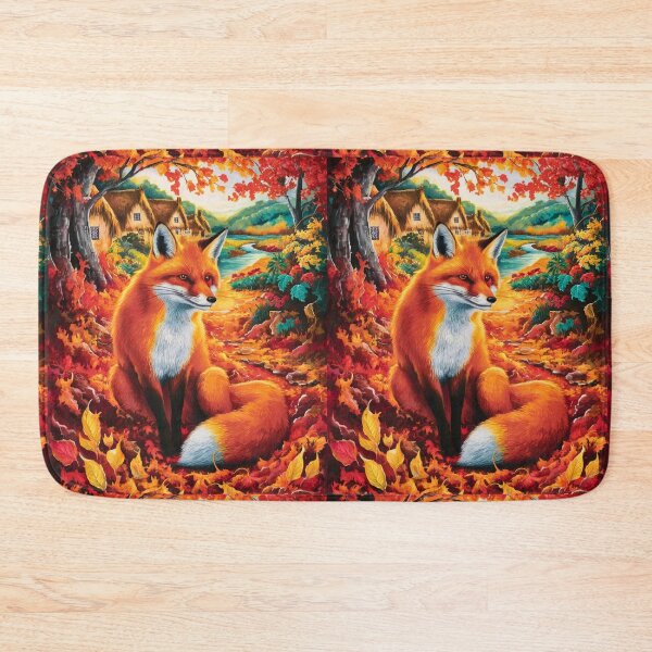 Item preview, Fox Portrait. Fall season, fall fox, vintage fox, fox painting, Paul Gauguin style designed and sold by FoxVibes.