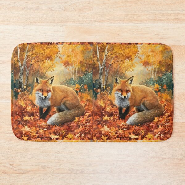 Item preview, Fox Portrait. Fall season, fall fox, vintage fox, fox painting, Paul Gauguin style designed and sold by FoxVibes.