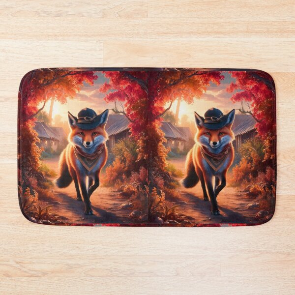 Item preview, Fox Portrait. Fall season, fall fox, vintage fox, fox painting, Paul Gauguin style designed and sold by FoxVibes.