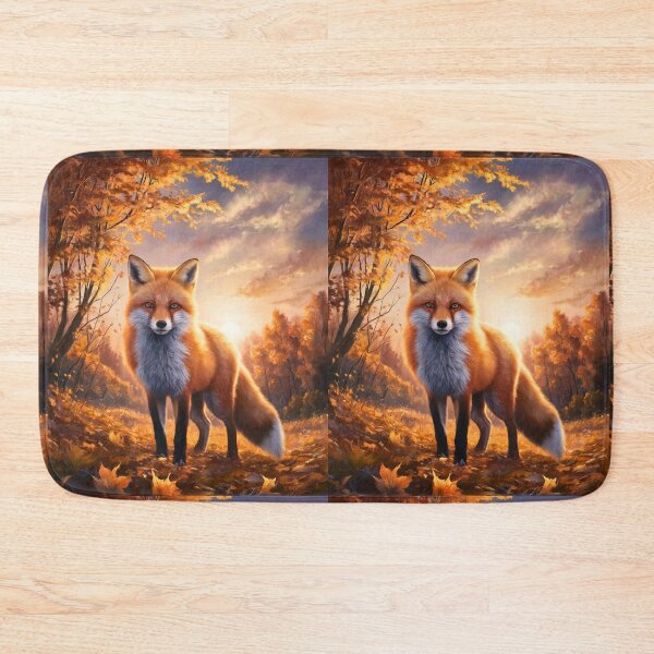 Item preview, Fox Portrait. Fall season, fall fox, vintage fox, fox painting, Paul Gauguin style designed and sold by FoxVibes.