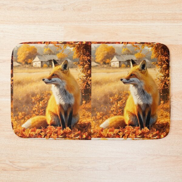Item preview, Fox Portrait. Fall season, fall fox, vintage fox, fox painting, Paul Gauguin style designed and sold by FoxVibes.