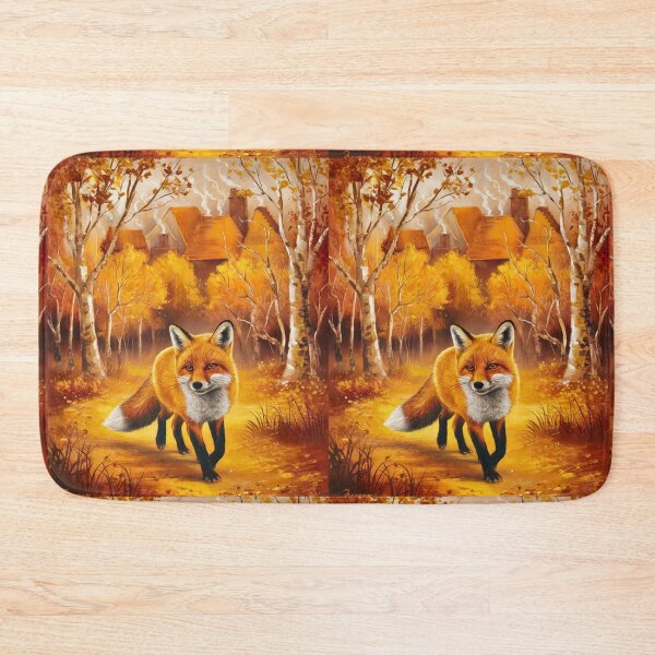 Item preview, Fox Portrait. Fall season, fall fox, vintage fox, fox painting, Paul Gauguin style designed and sold by FoxVibes.