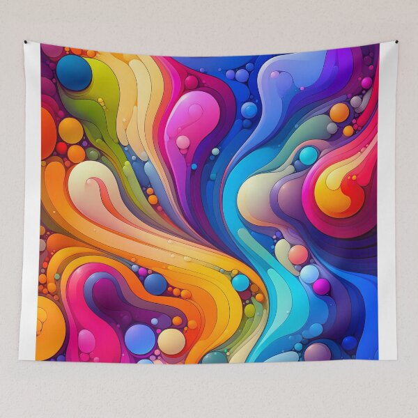 Item preview, Abstract Groovy Colorful designed and sold by whitepaperbag.