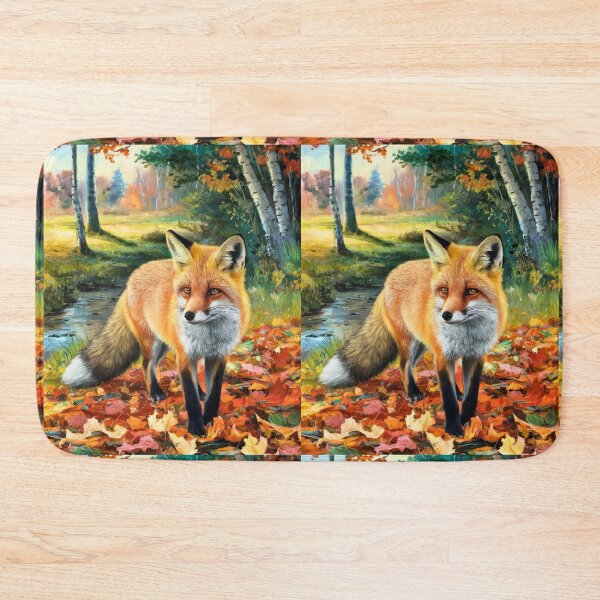 Item preview, Fox Portrait. Fall season, fall fox, vintage fox, fox painting, Paul Gauguin style designed and sold by FoxVibes.