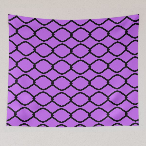 Item preview, Edgy Enclosure: Black Chainlink on Purple  designed and sold by OwlWorks.